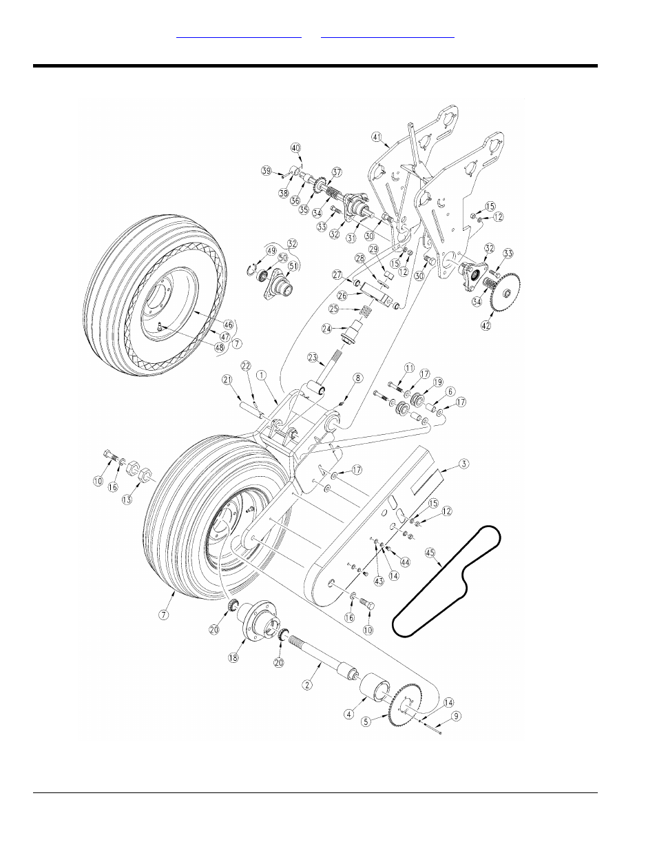 Single gauge wheel 20ft, 24ft | Great Plains 2420F Parts Manual User Manual | Page 44 / 154