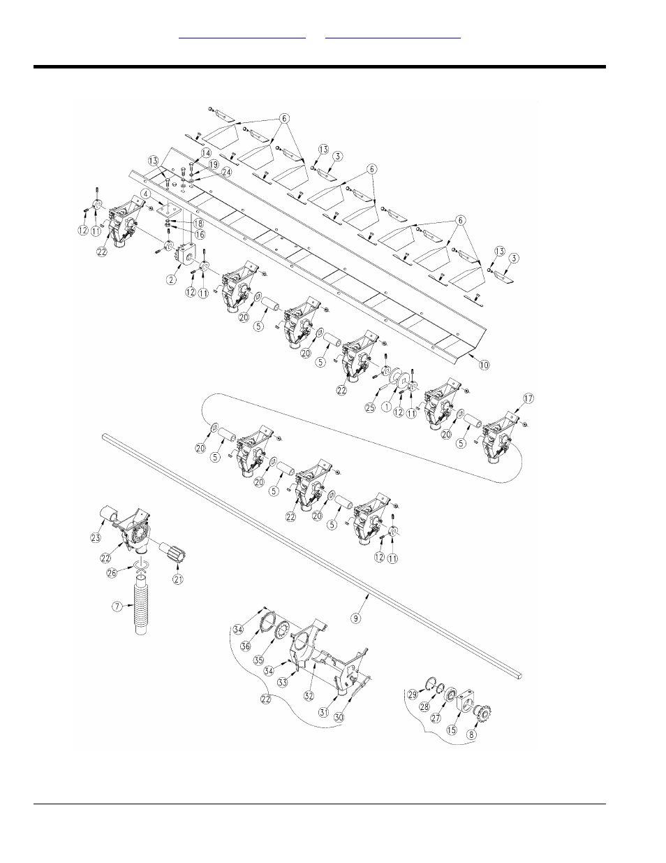 Metering system, 15 ft feeder cup channel (lh 10") | Great Plains 2420F Parts Manual User Manual | Page 82 / 154