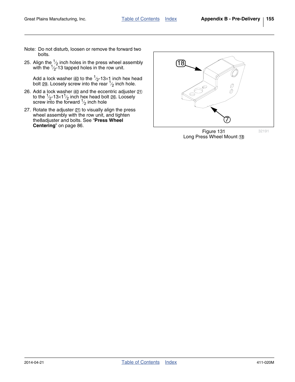 Great Plains 1625AHL Operator Manual User Manual | Page 159 / 176