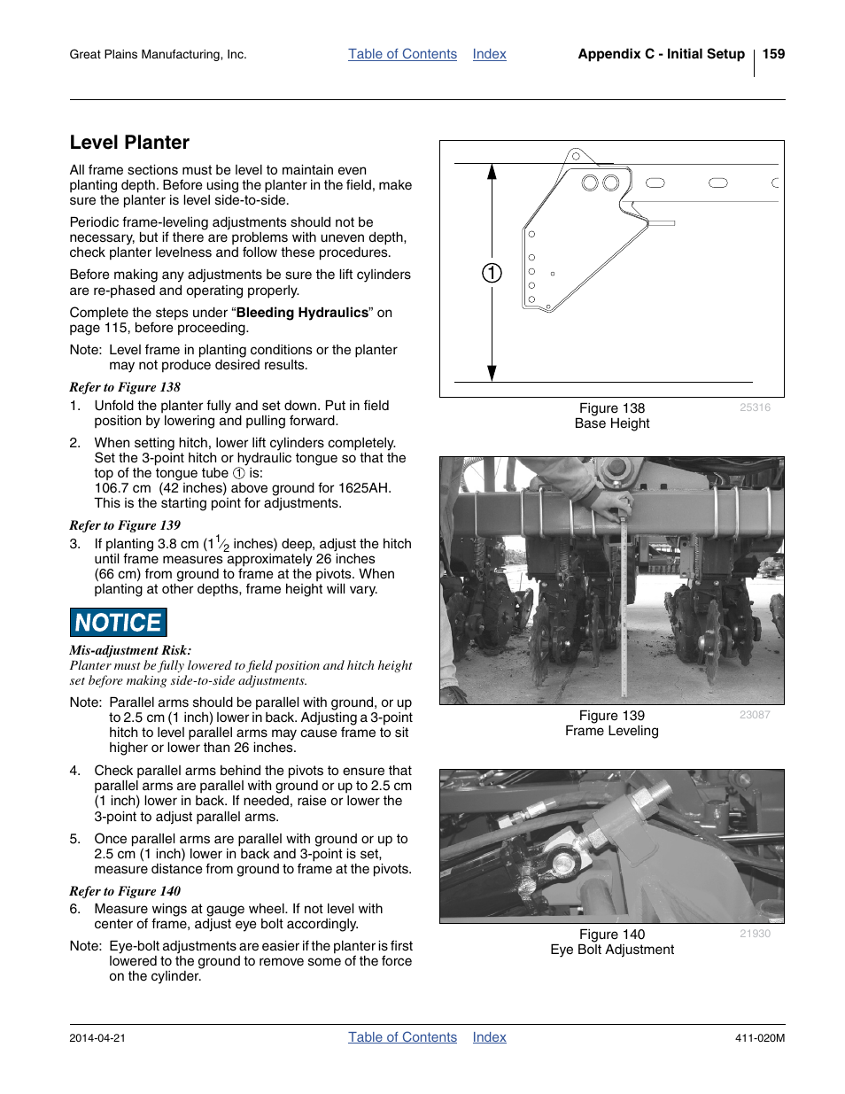 Level planter | Great Plains 1625AHL Operator Manual User Manual | Page 163 / 176