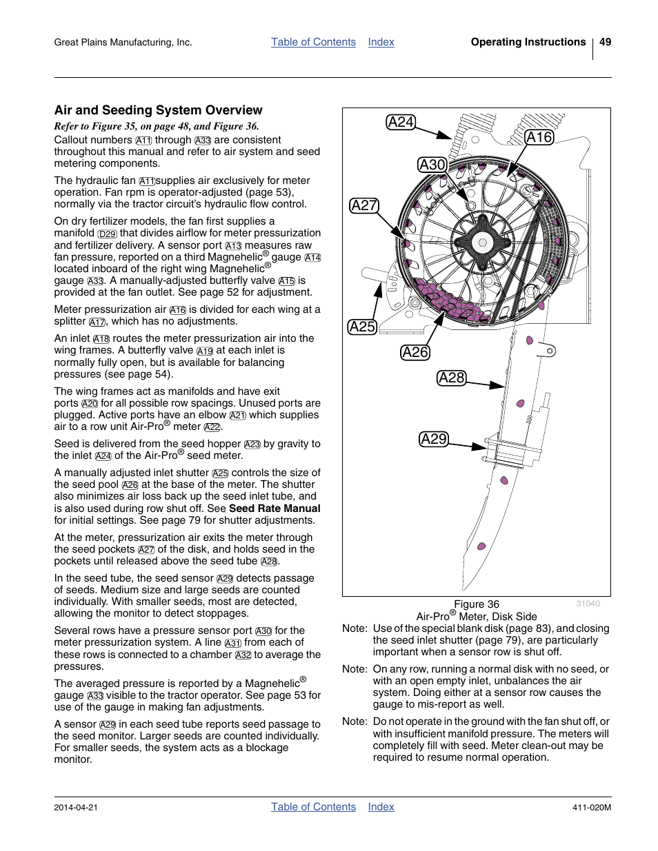 Air and seeding system overview | Great Plains 1625AHL Operator Manual User Manual | Page 53 / 176