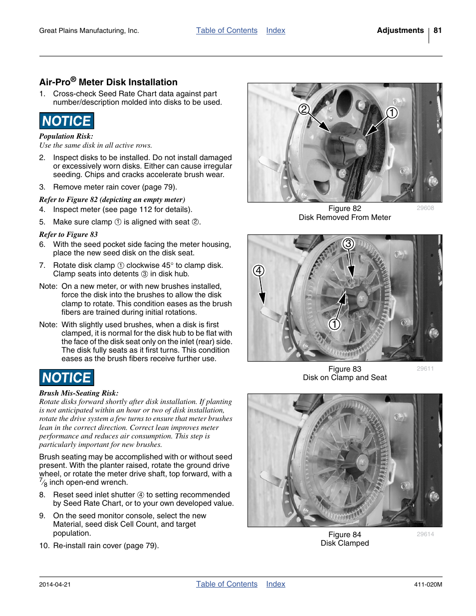 Air-pro® meter disk installation, Air-pro, Meter disk installation | See “ air-pro | Great Plains 1625AHL Operator Manual User Manual | Page 85 / 176