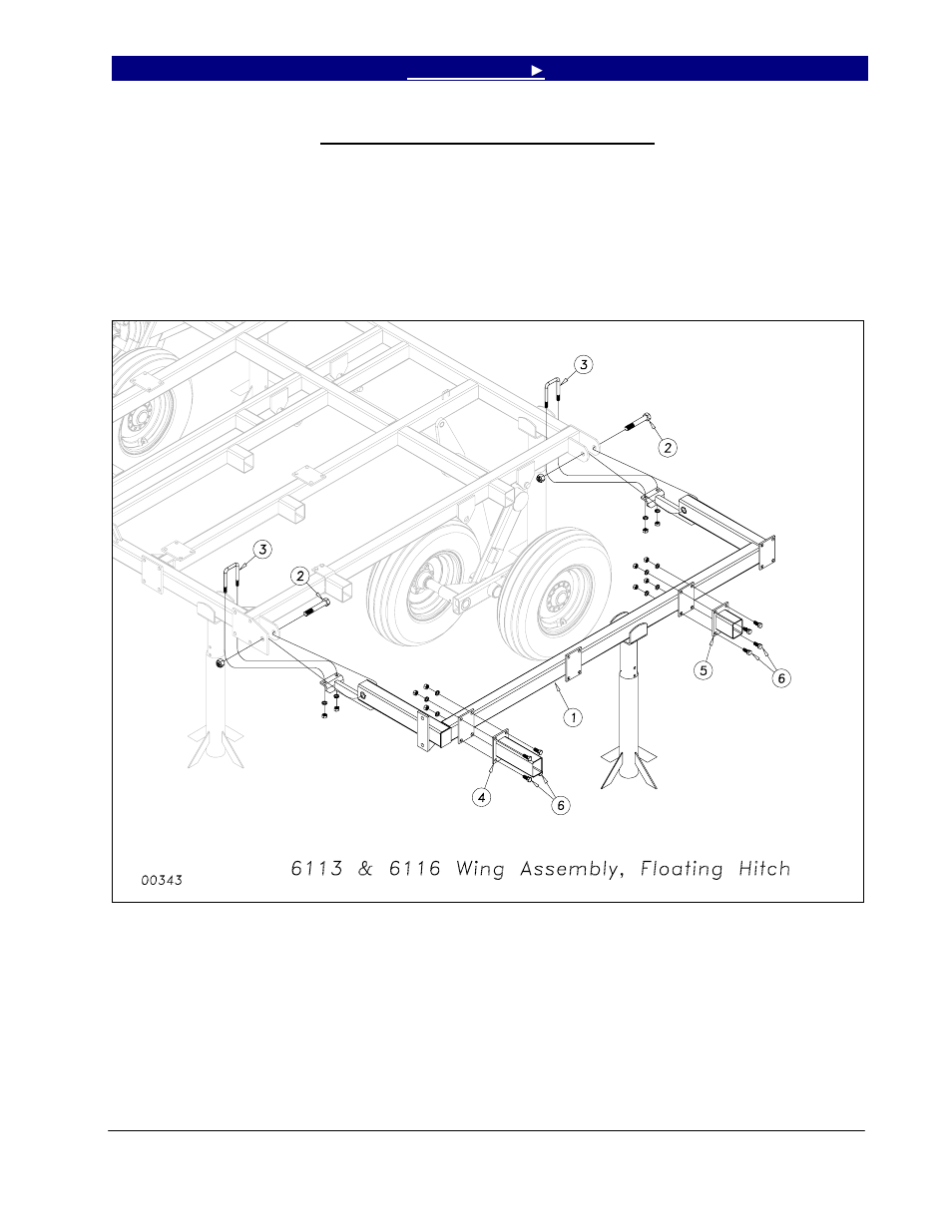 6113 & 6116 wing frame assembly | Great Plains 6328 Series VII Field Cultivator-Floating Hitch Operator Manual User Manual | Page 17 / 41