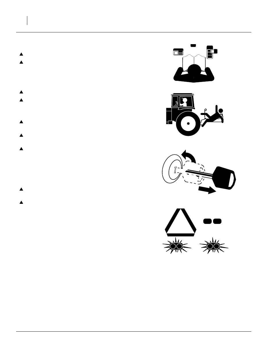 Be familiar with safety decals, Keep riders off machinery, Shutdown and storage | Use safety lights and devices | Great Plains 3P-FF900 Predelivery Manual User Manual | Page 4 / 18