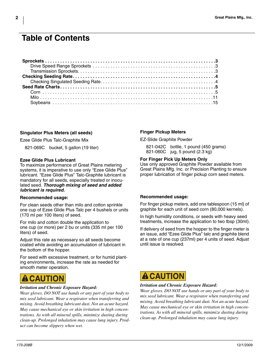 Great Plains 2515P Material Rate User Manual | Page 2 / 20