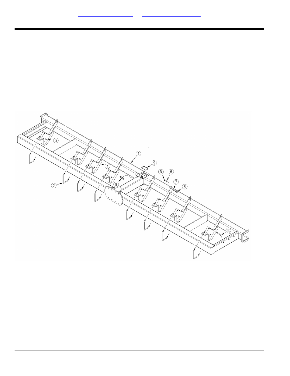 Dry fertilizer hopper support (s/n a1125m-) | Great Plains PD8070 Parts Manual User Manual | Page 10 / 124