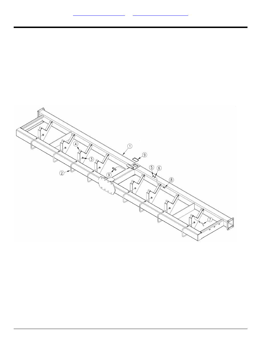 Dry fertilizer hopper support (s/n a1126m+) | Great Plains PD8070 Parts Manual User Manual | Page 12 / 124