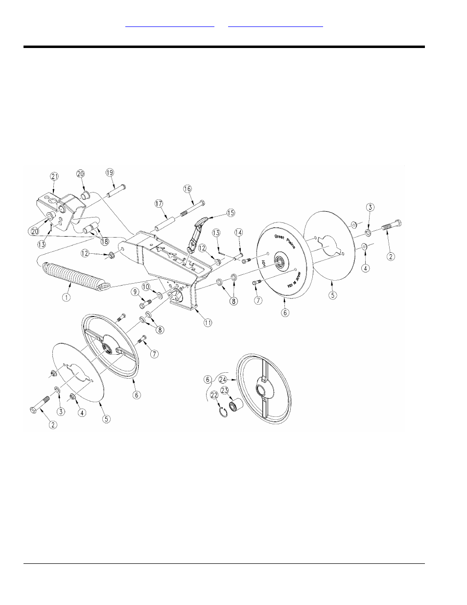 12d cast press wheel assembly | Great Plains PD8070 Parts Manual User Manual | Page 62 / 124