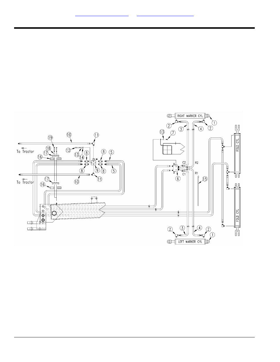 Dual markers hydraulics | Great Plains 3S-3000F Parts Manual User Manual | Page 202 / 226