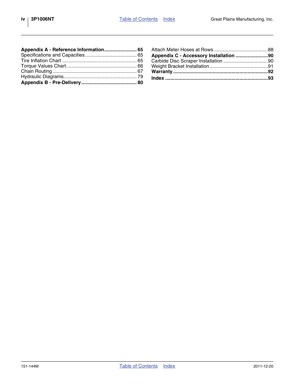 Great Plains 3P1006NT Operator Manual User Manual | Page 4 / 102