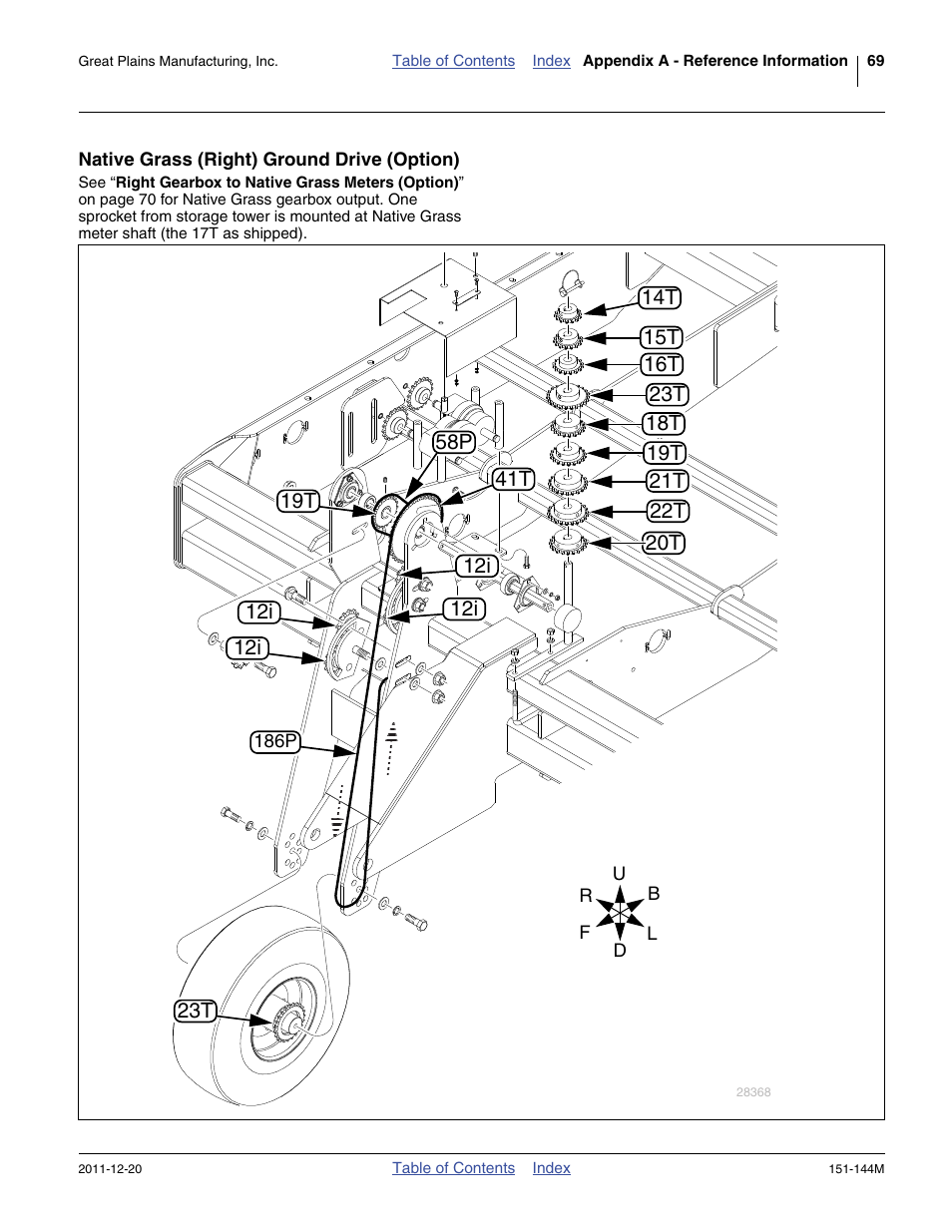 Native grass (right) ground drive (option) | Great Plains 3P1006NT Operator Manual User Manual | Page 73 / 102