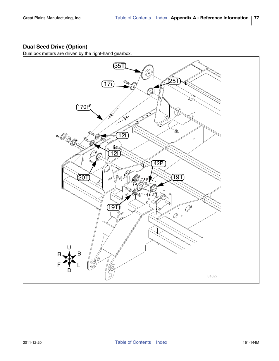 Dual seed drive (option) | Great Plains 3P1006NT Operator Manual User Manual | Page 81 / 102