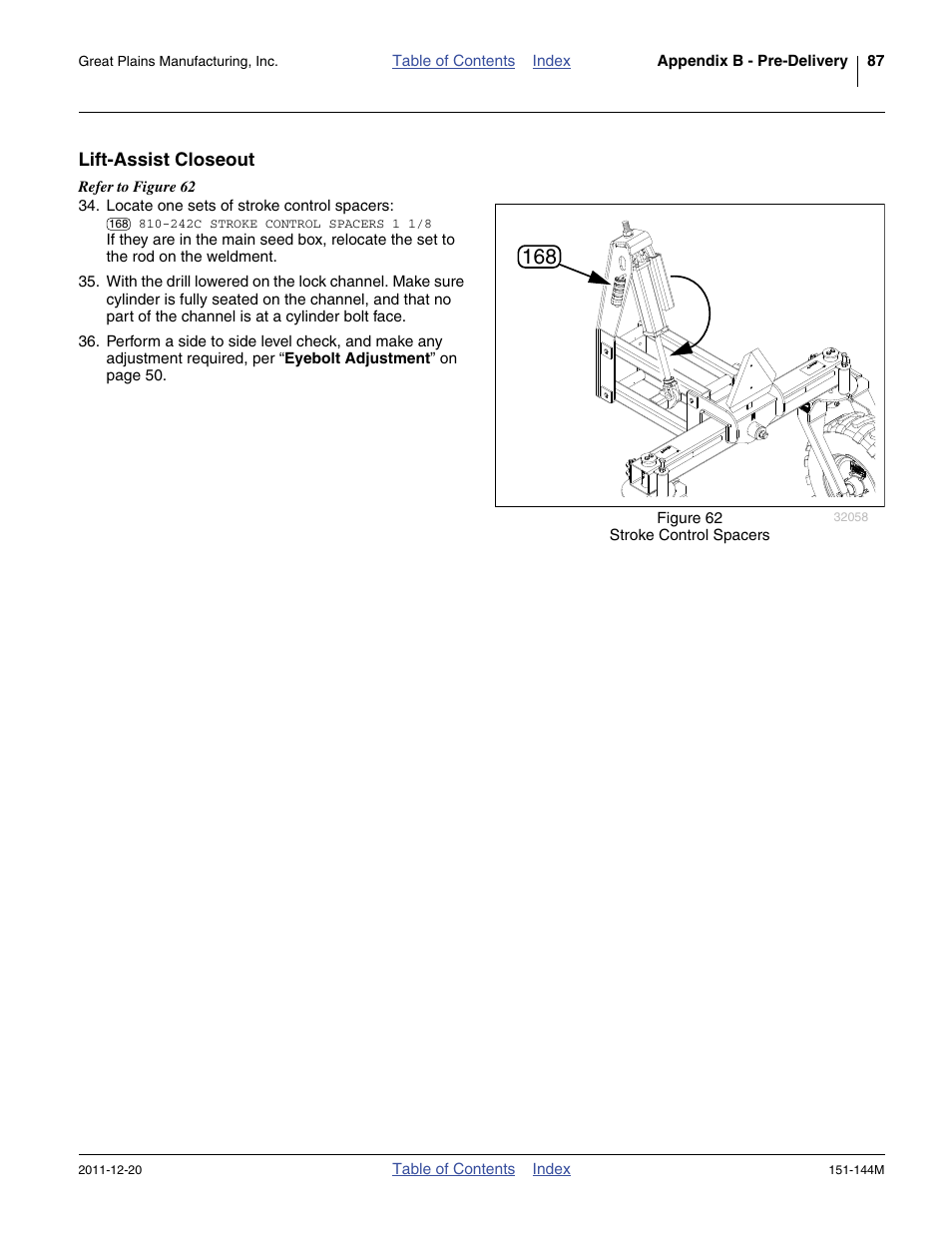 Lift-assist closeout | Great Plains 3P1006NT Operator Manual User Manual | Page 91 / 102