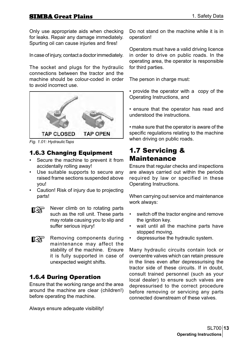 7 servicing & maintenance | Great Plains P18651C Operator Manual User Manual | Page 13 / 176