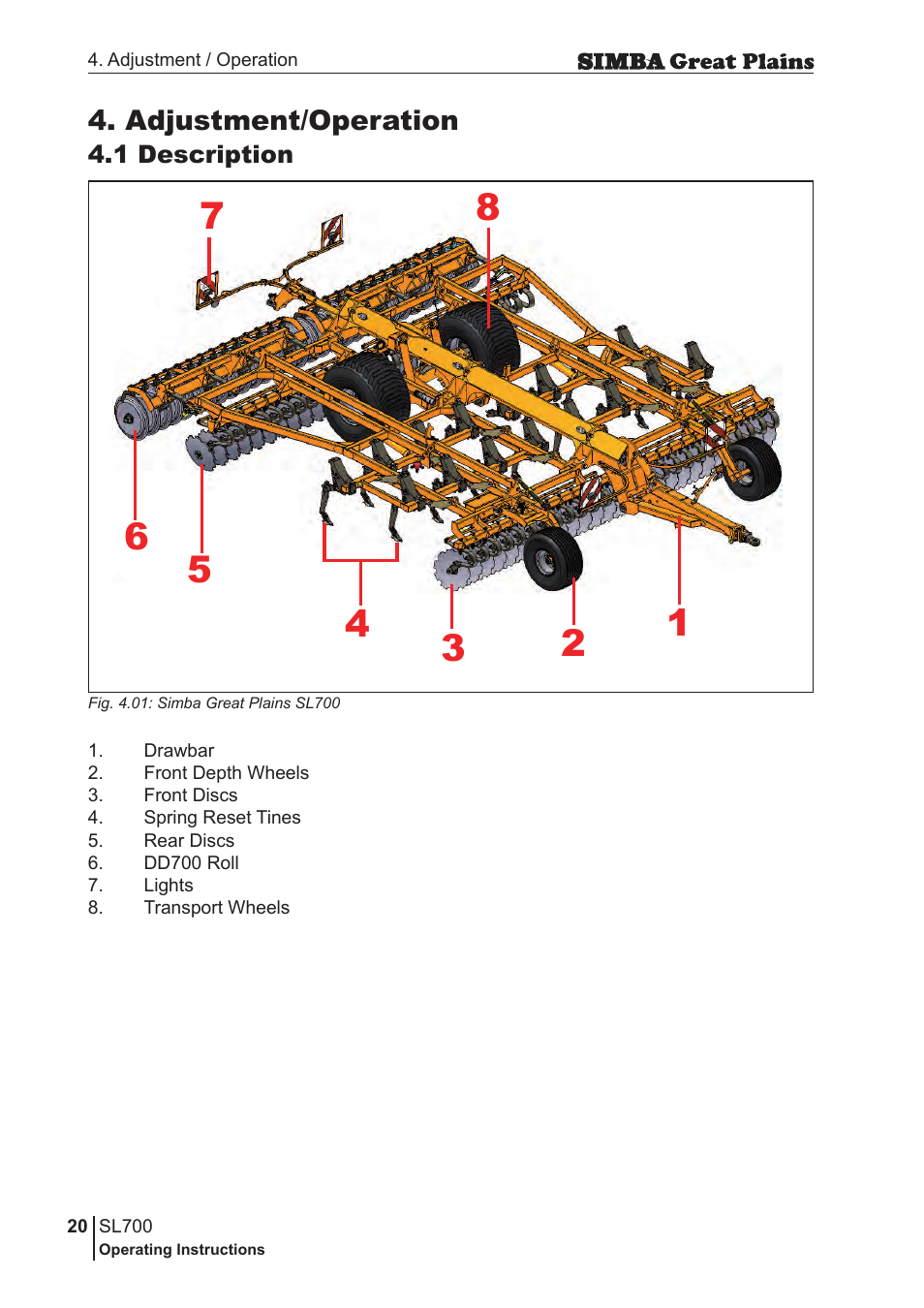 Adjustment/operation | Great Plains P18651C Operator Manual User Manual | Page 20 / 176