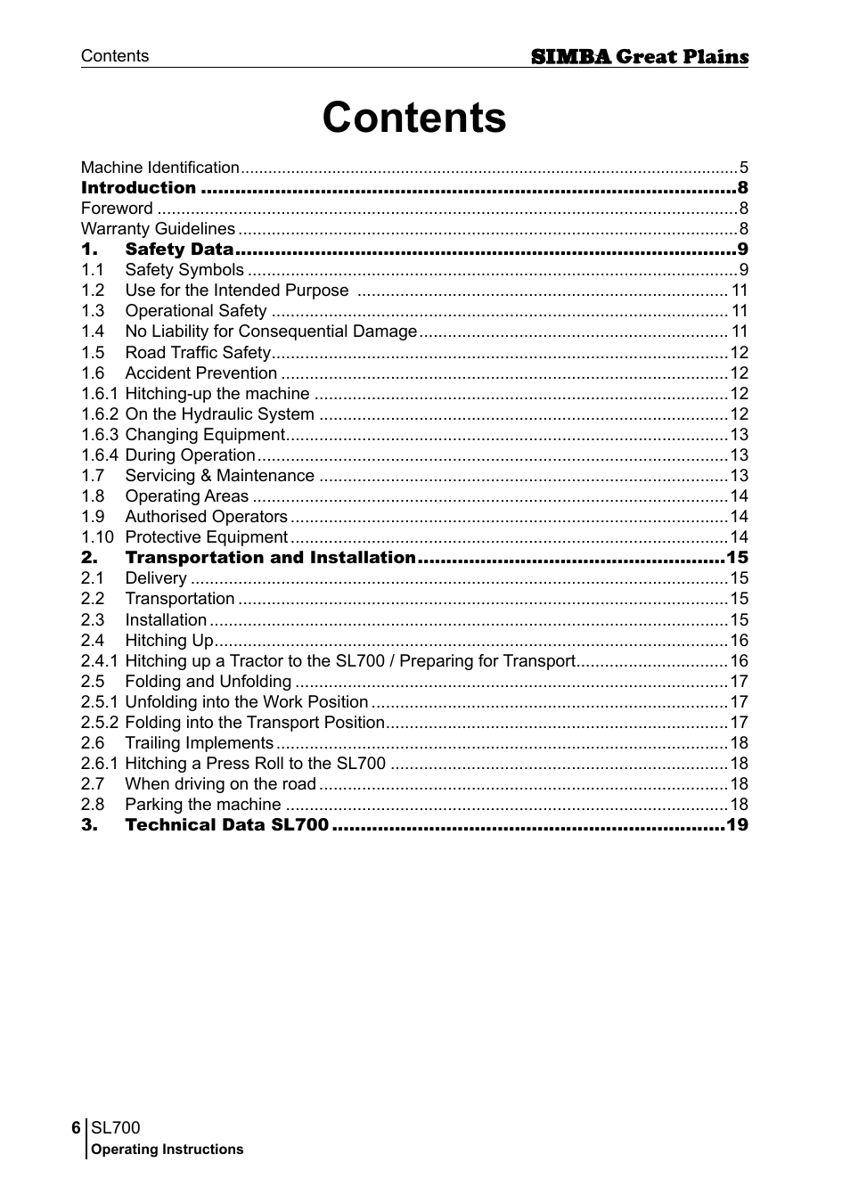Great Plains P18651C Operator Manual User Manual | Page 6 / 176