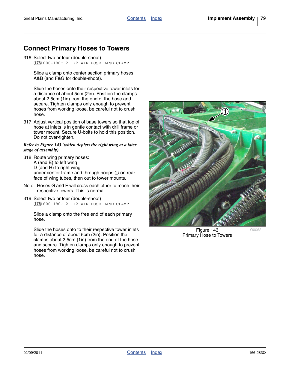 Connect primary hoses to towers | Great Plains NTA2007HD Predelivery Manual User Manual | Page 83 / 118