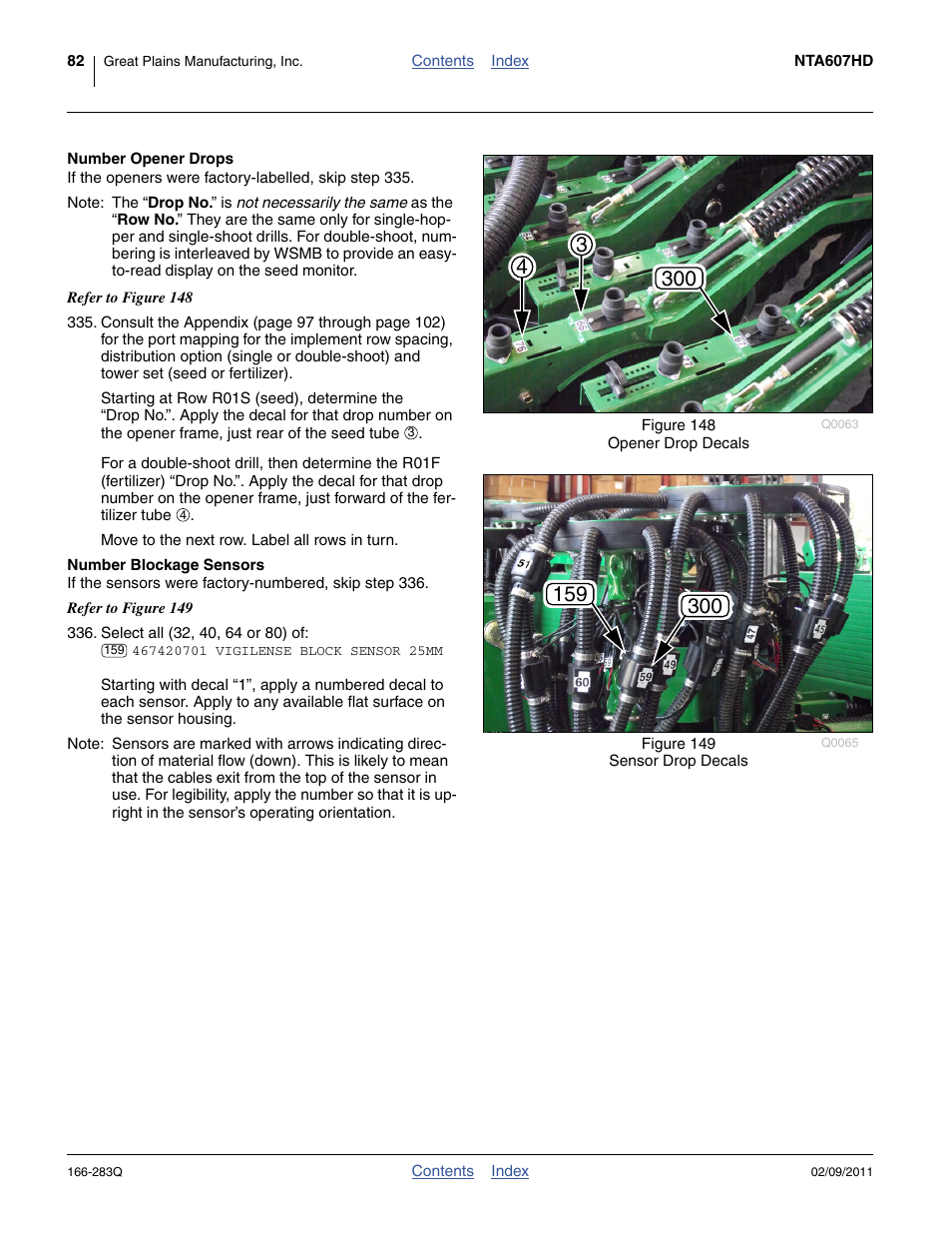 Number opener drops, Number blockage sensors | Great Plains NTA2007HD Predelivery Manual User Manual | Page 86 / 118