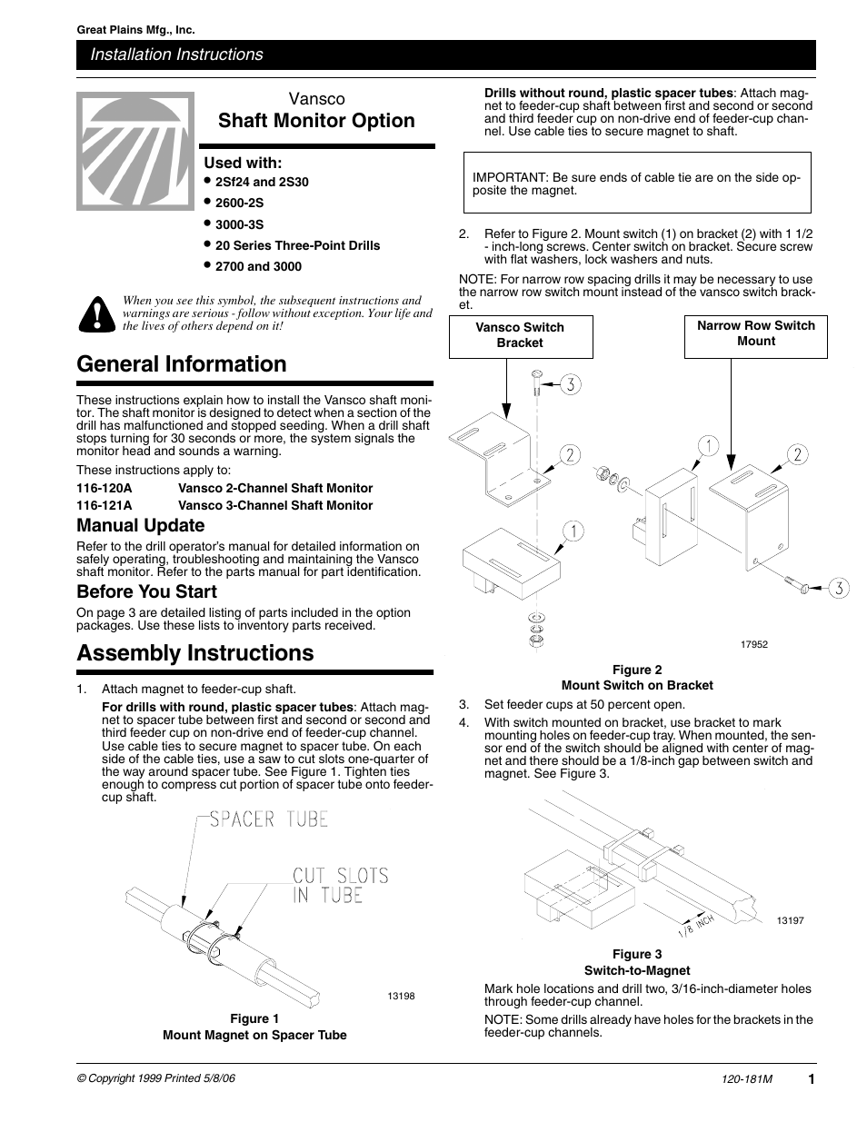 Great Plains 3000 Assembly Instructions User Manual | 3 pages