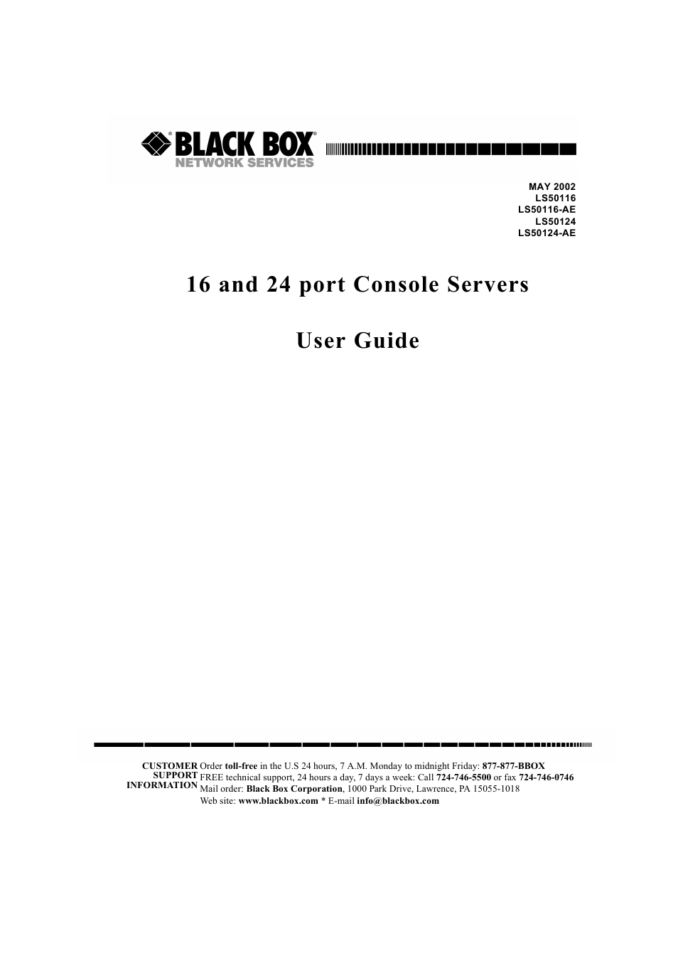 Black Box 16 port User Manual | 263 pages