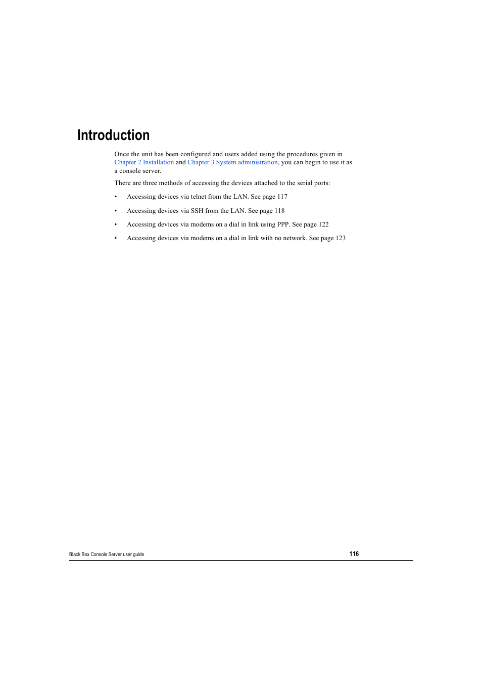 Introduction | Black Box 16 port User Manual | Page 116 / 263