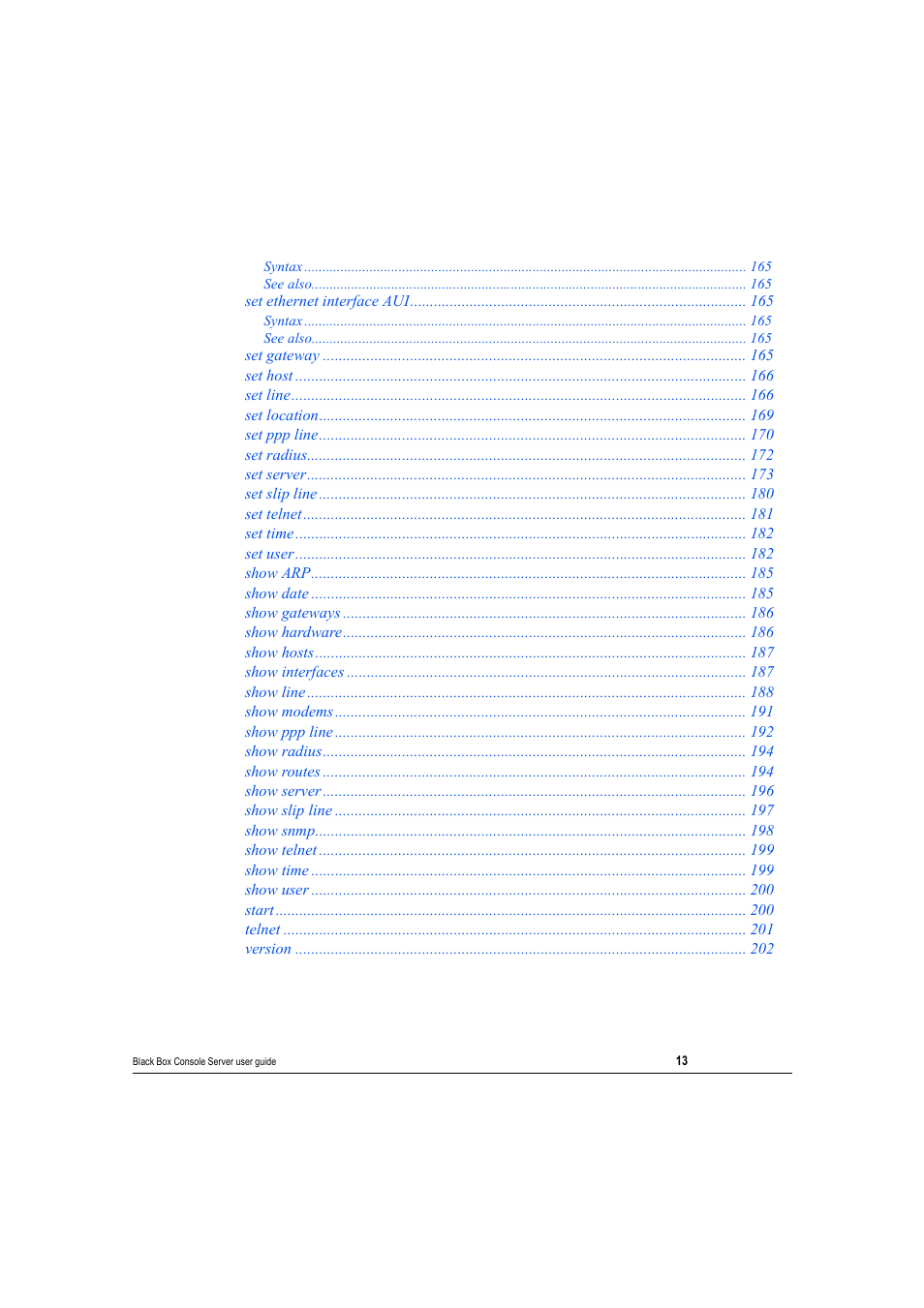 Black Box 16 port User Manual | Page 13 / 263