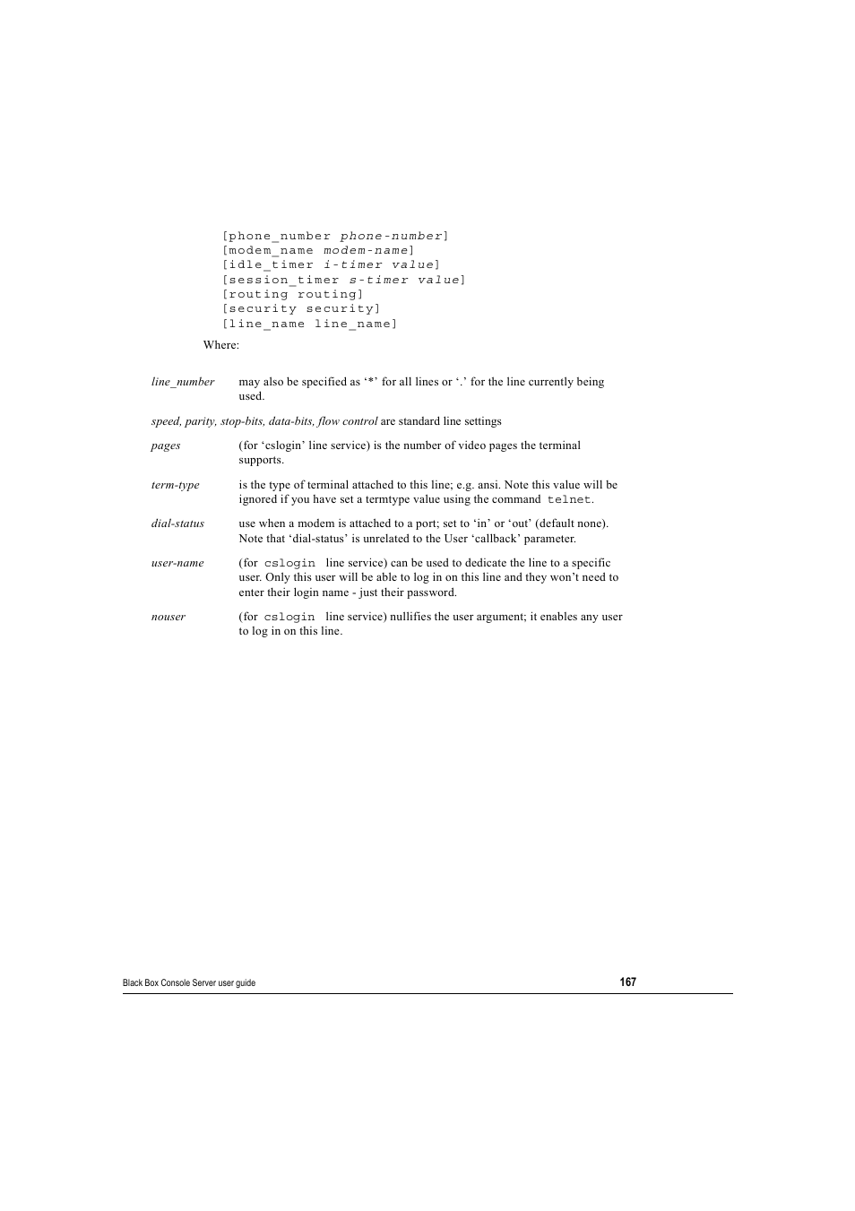 Black Box 16 port User Manual | Page 167 / 263