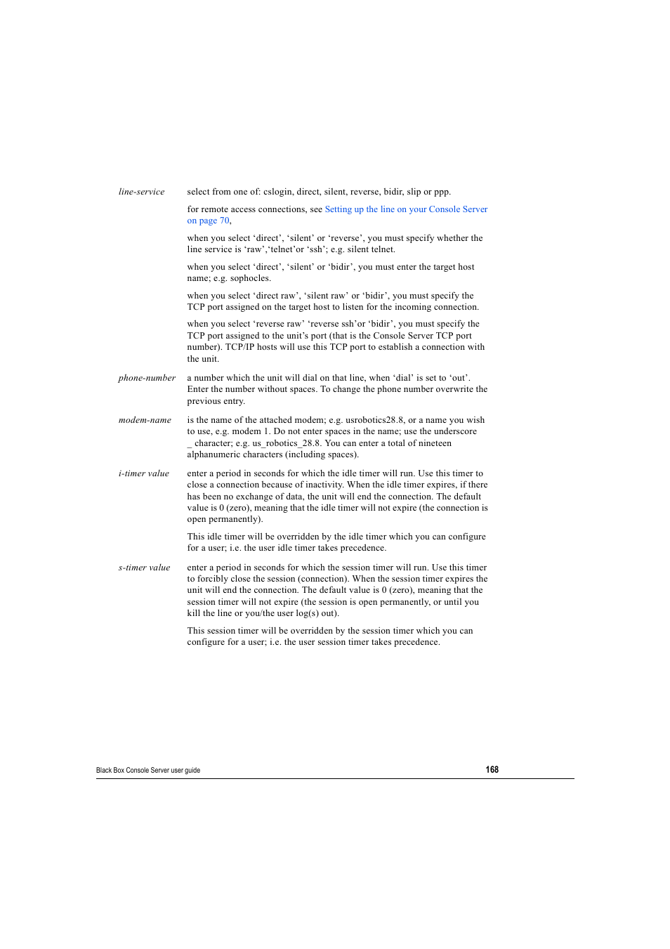 Black Box 16 port User Manual | Page 168 / 263