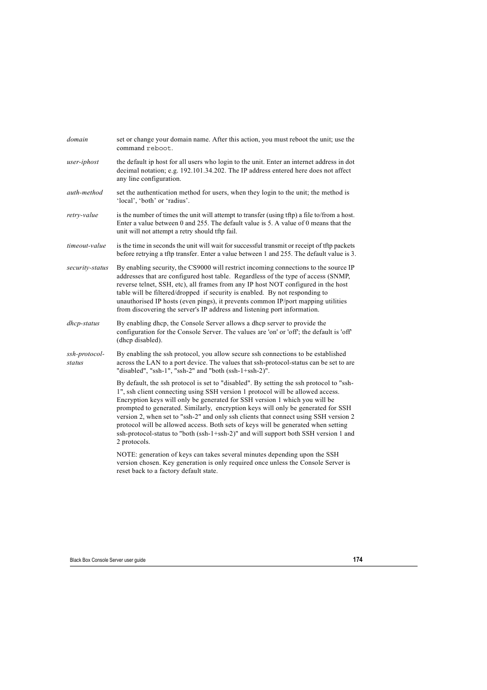 Black Box 16 port User Manual | Page 174 / 263