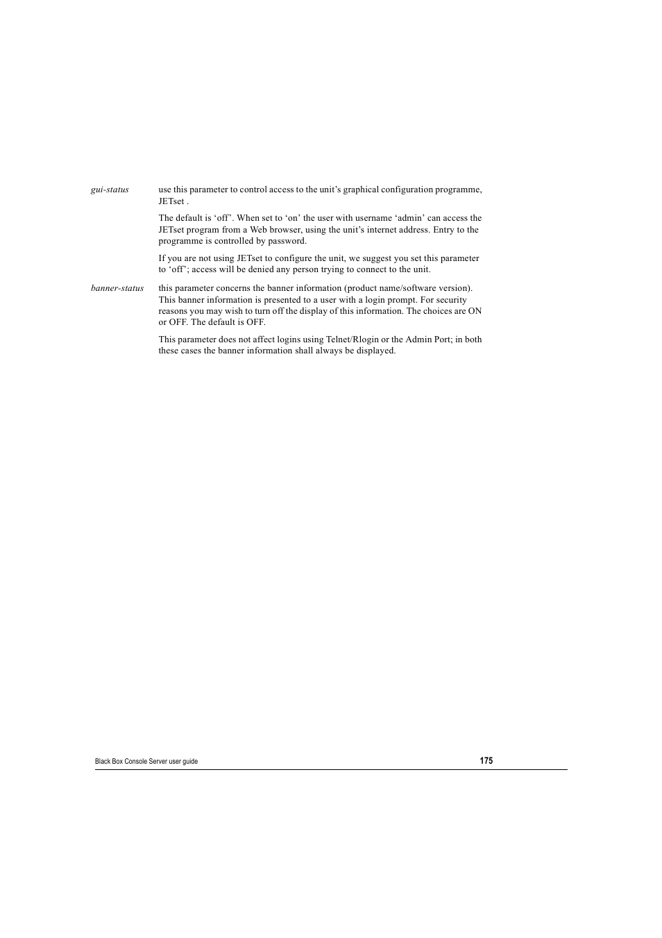 Black Box 16 port User Manual | Page 175 / 263