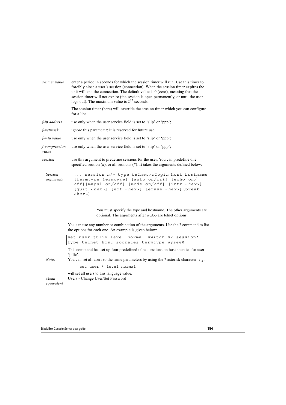 Black Box 16 port User Manual | Page 184 / 263
