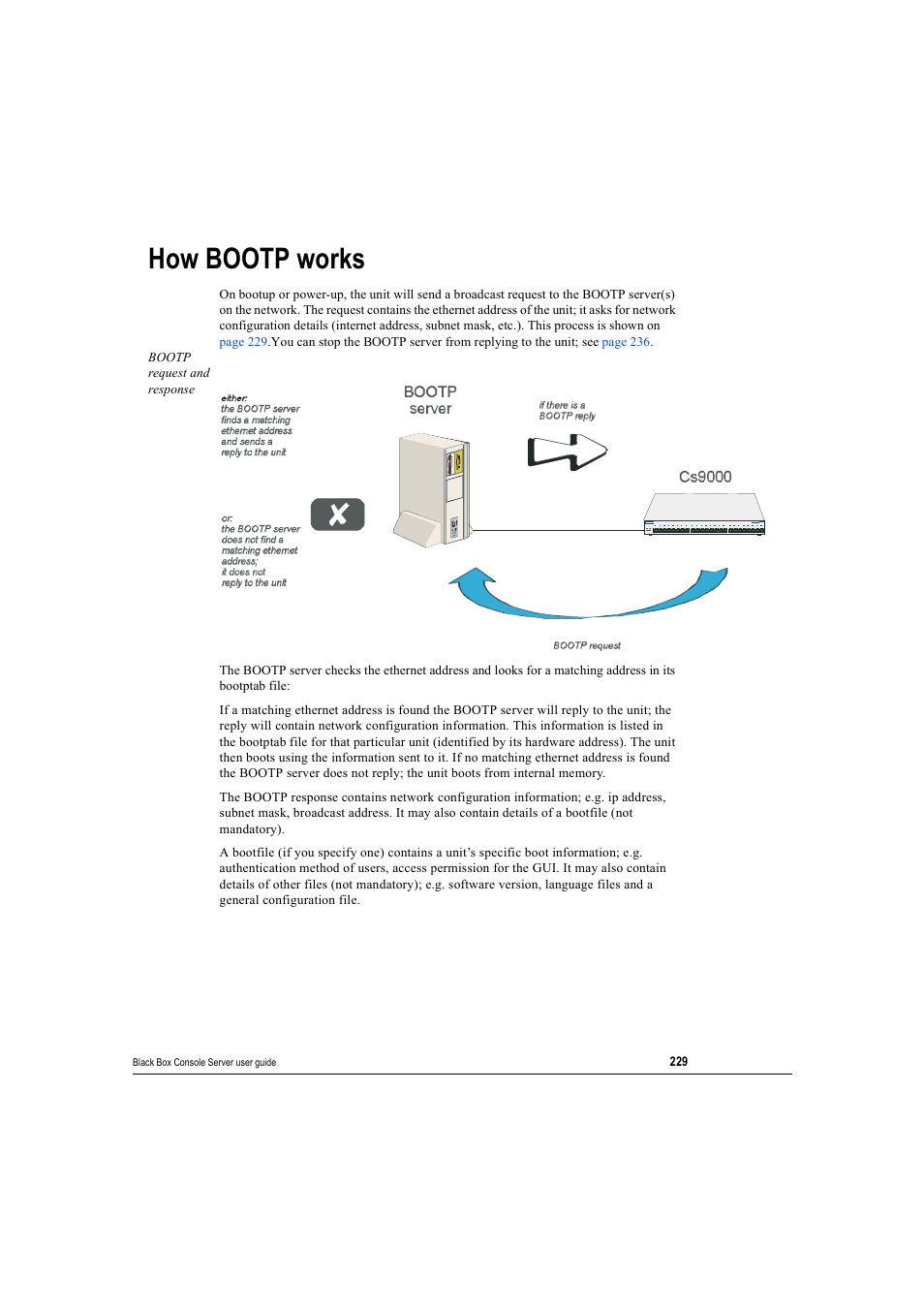 How bootp works | Black Box 16 port User Manual | Page 229 / 263