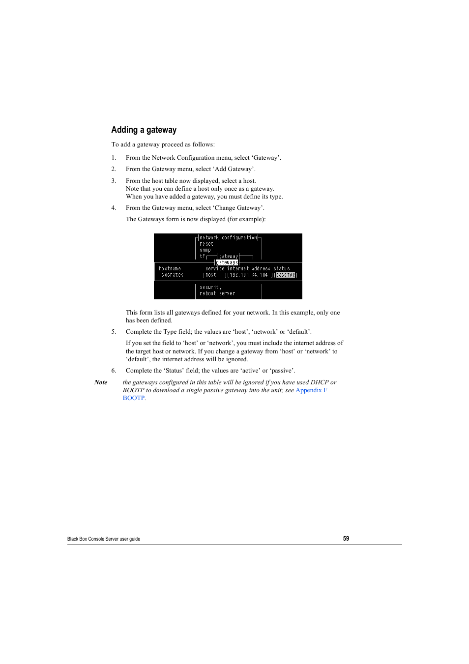 Adding a gateway | Black Box 16 port User Manual | Page 59 / 263