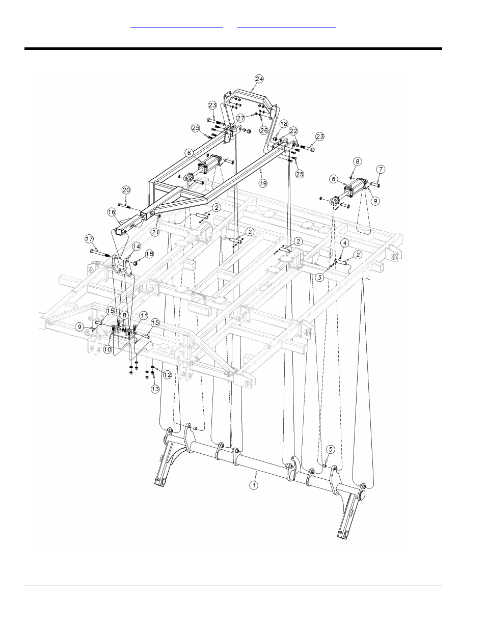 Torque tube & level bar assembly | Great Plains 8560 FCF Parts Manual User Manual | Page 8 / 108