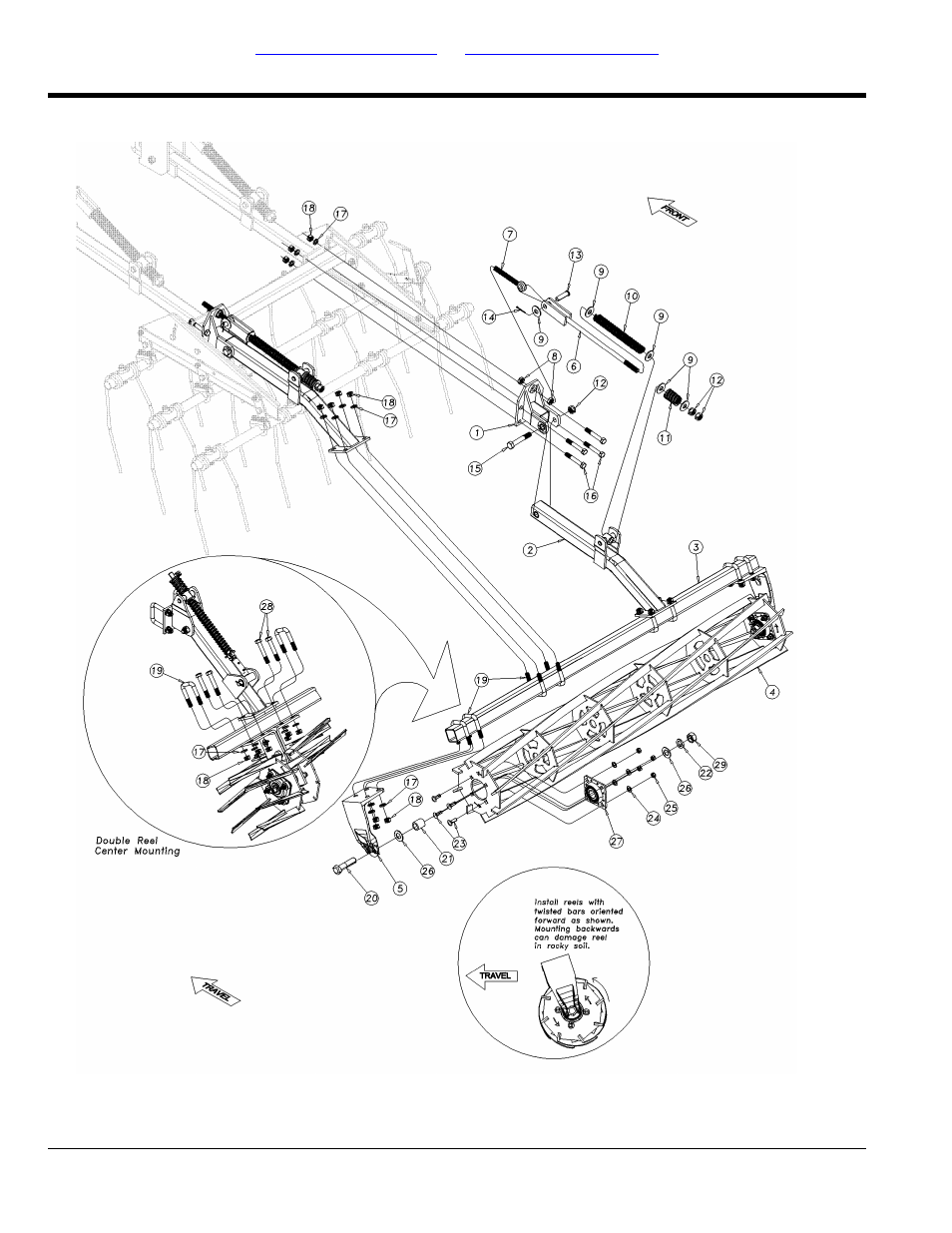 Reel following ch3a coil tine assembly (s/n, Gp-2265cc+) | Great Plains 8560 FCF Parts Manual User Manual | Page 92 / 108