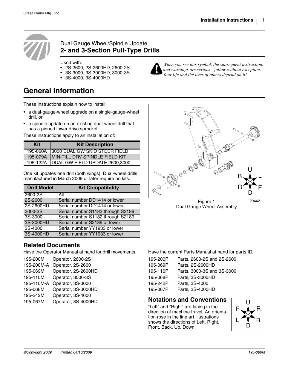 Great Plains Gauge Wheel-Spindle User Manual | 24 pages