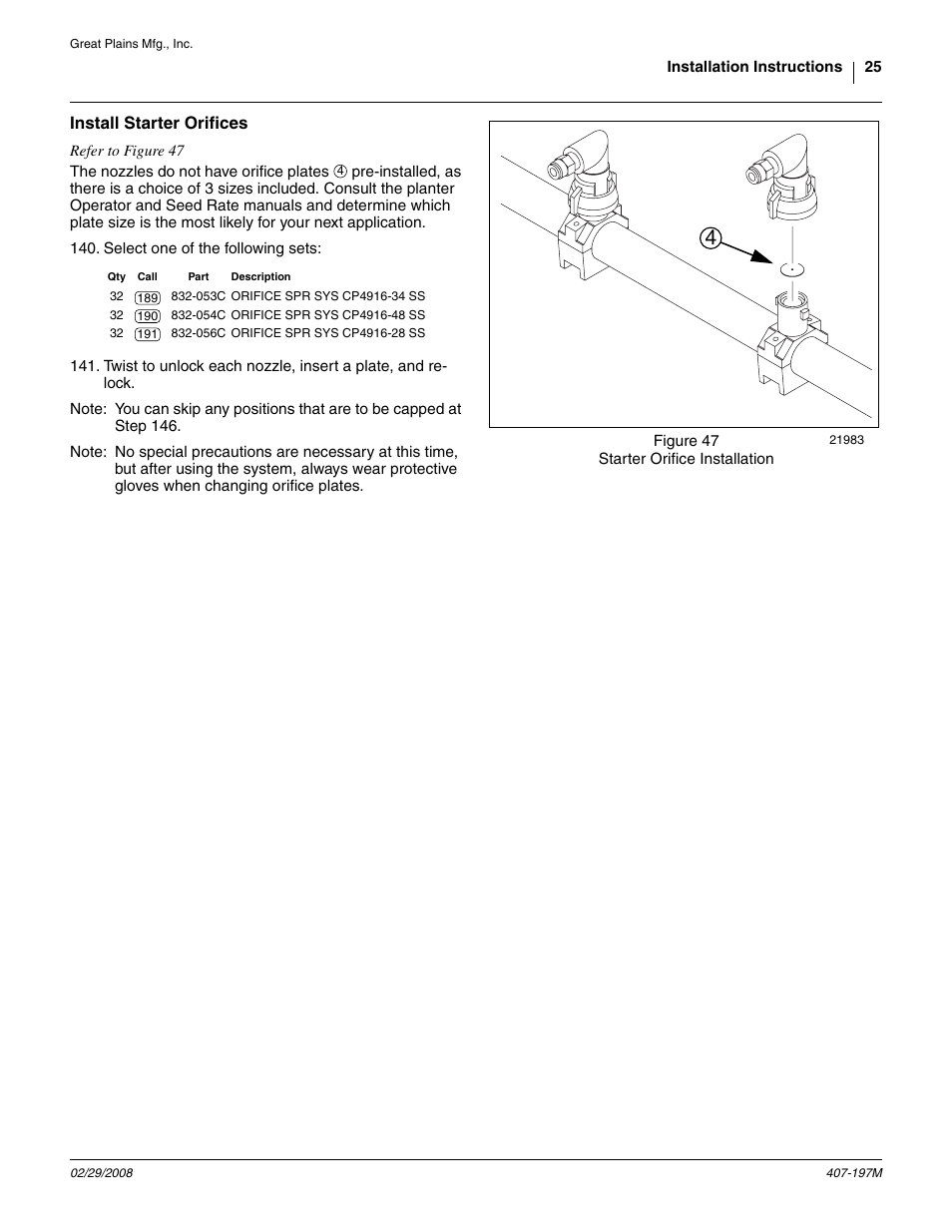 Install starter orifices | Great Plains YP Fertilizer System User Manual | Page 25 / 38