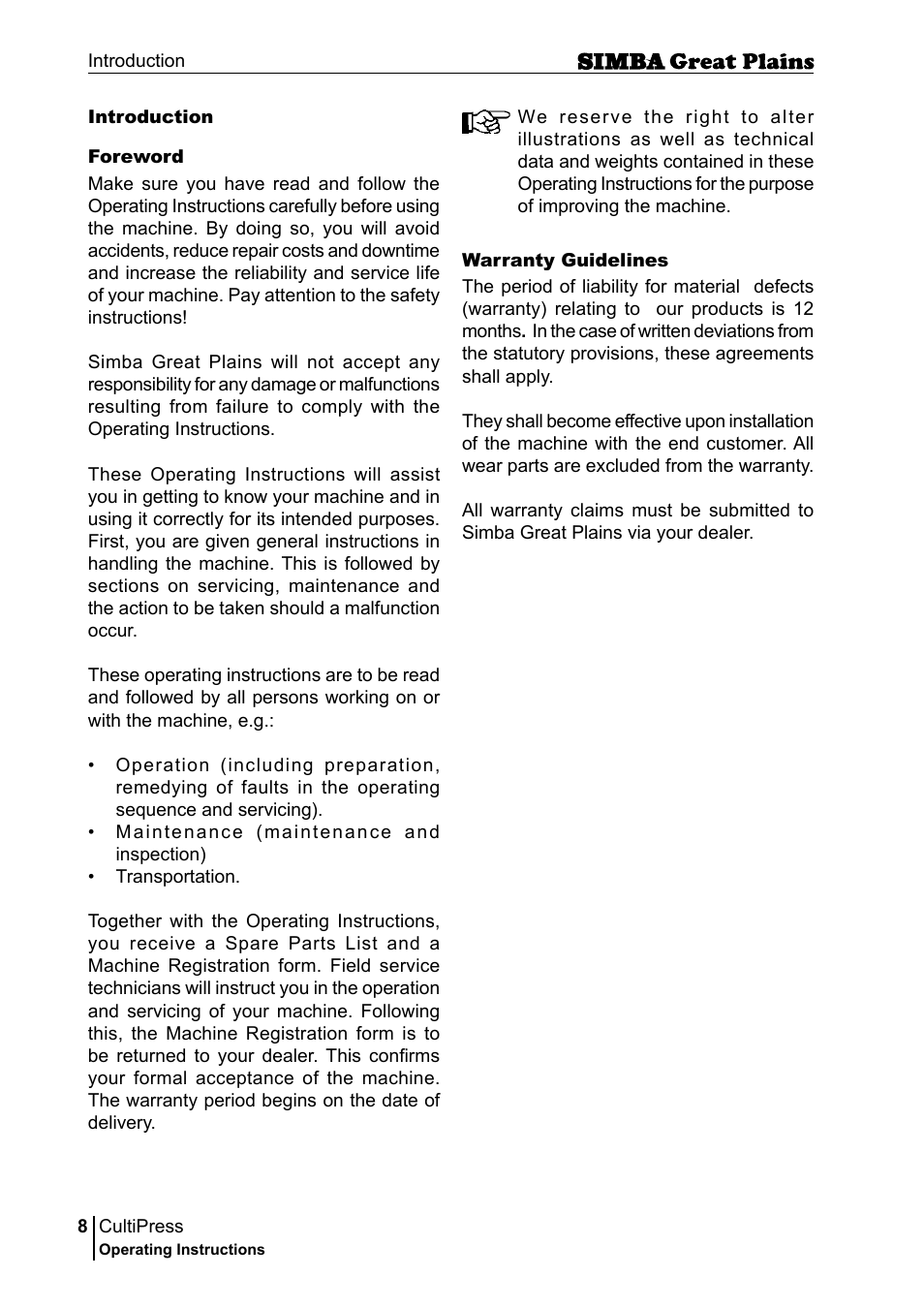 Great Plains P17961C Operator Manual User Manual | Page 8 / 232