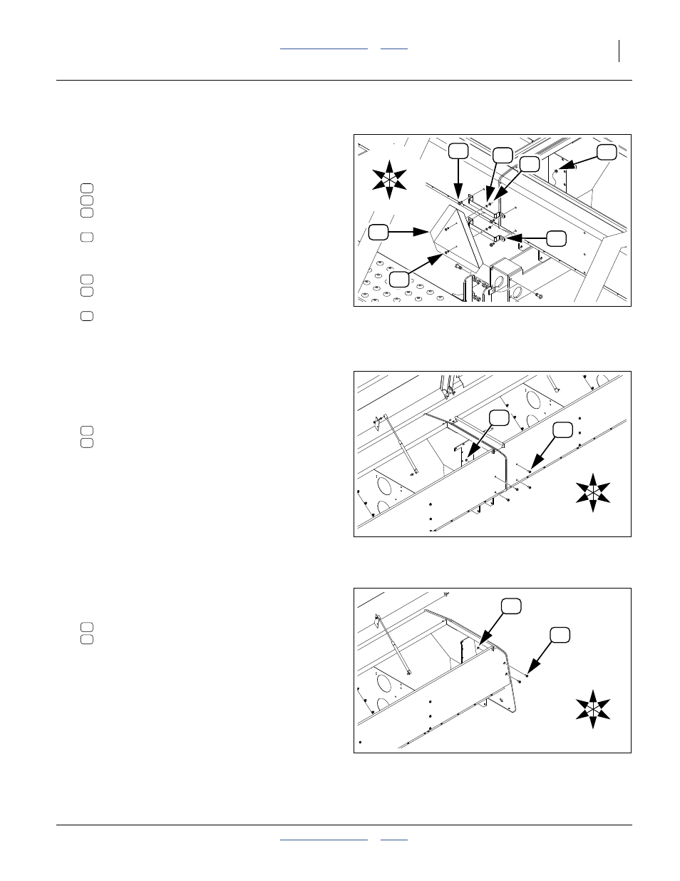 Remove section centers fittings, Center section: remove smv, Wings: remove fasteners | Center section: remove smv wings: remove fasteners | Great Plains 3S-5000HD Assembly Instructions User Manual | Page 11 / 44
