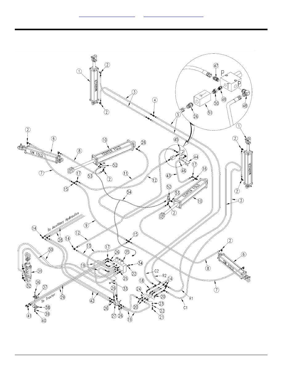 Fold - marker and auxilliary hydraulics | Great Plains YP3025A Parts Manual User Manual | Page 156 / 230