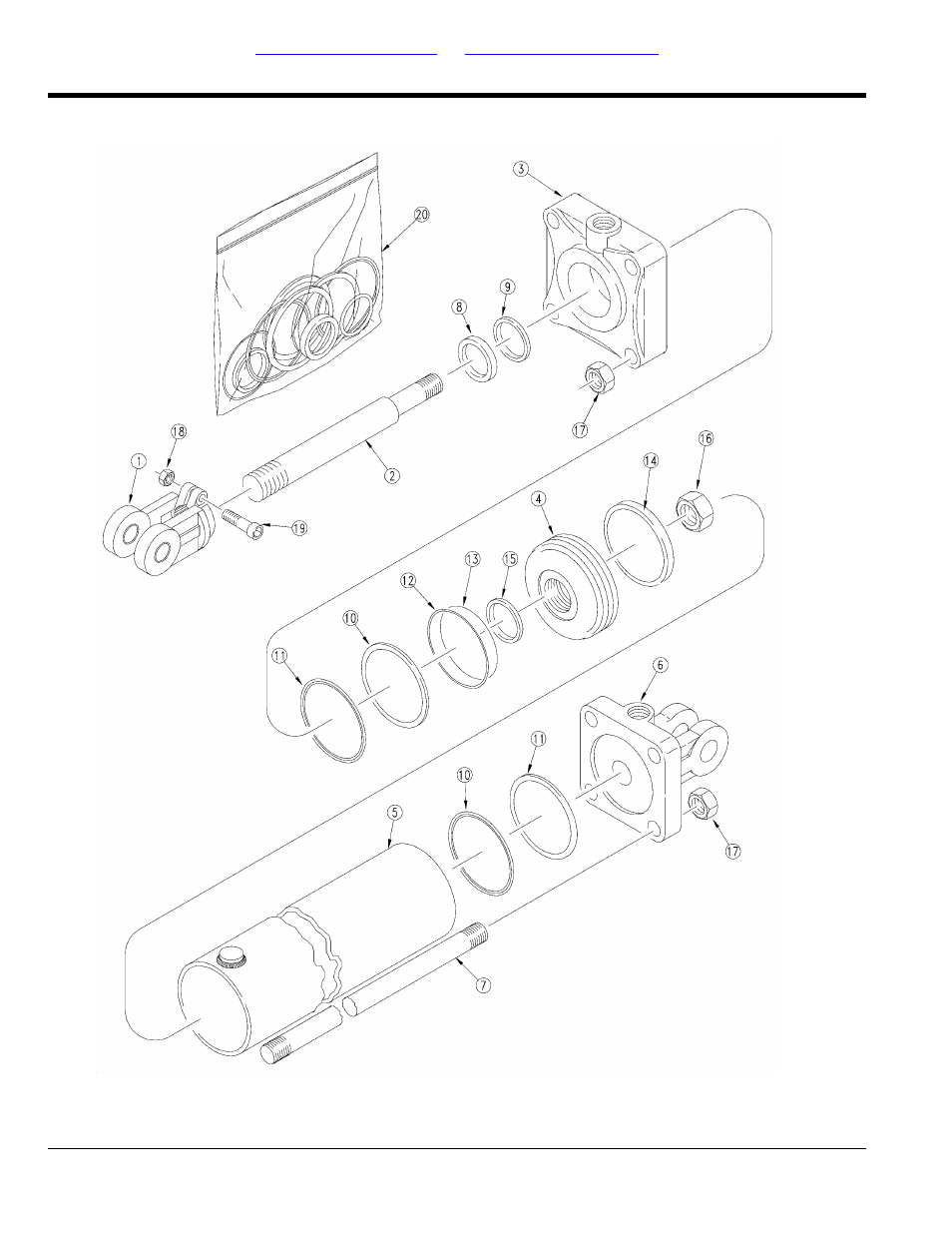 Hydraulic cylinder (810-607c) | Great Plains YP3025A Parts Manual User Manual | Page 176 / 230