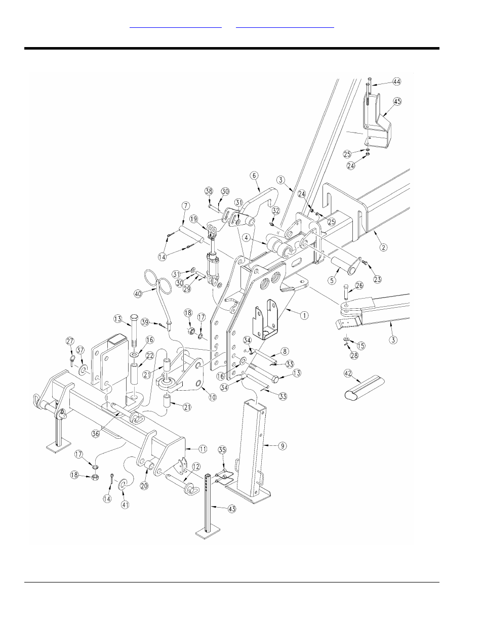 Frame, Tongue, Selected models | Table of contents part number index tongue | Great Plains YP3025A Parts Manual User Manual | Page 8 / 230