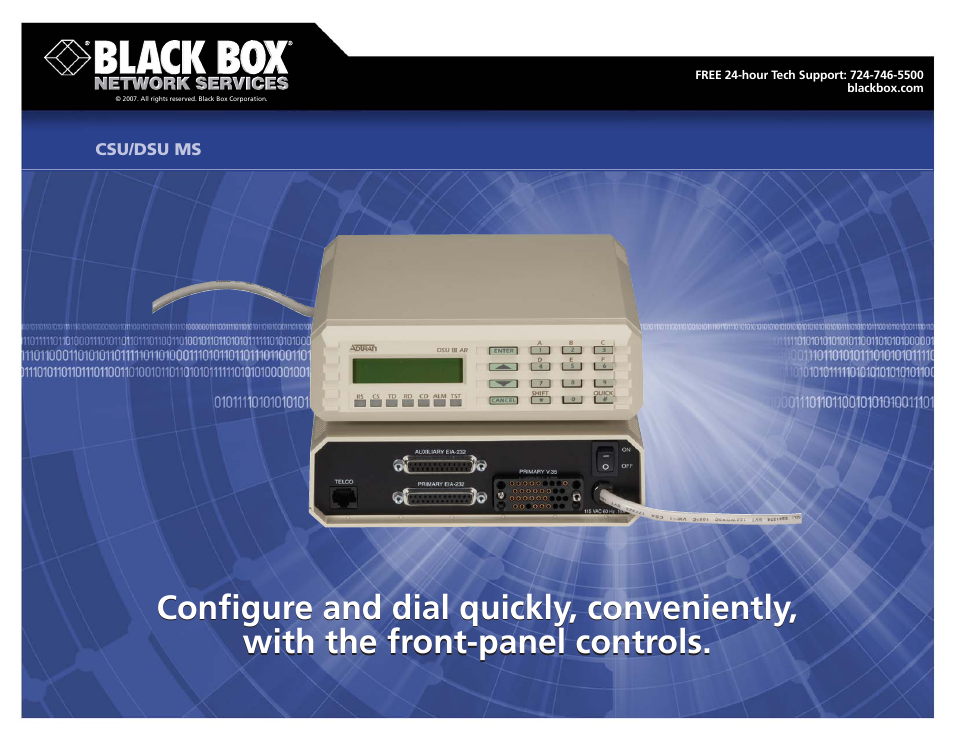 Black Box CSU MS User Manual | 3 pages