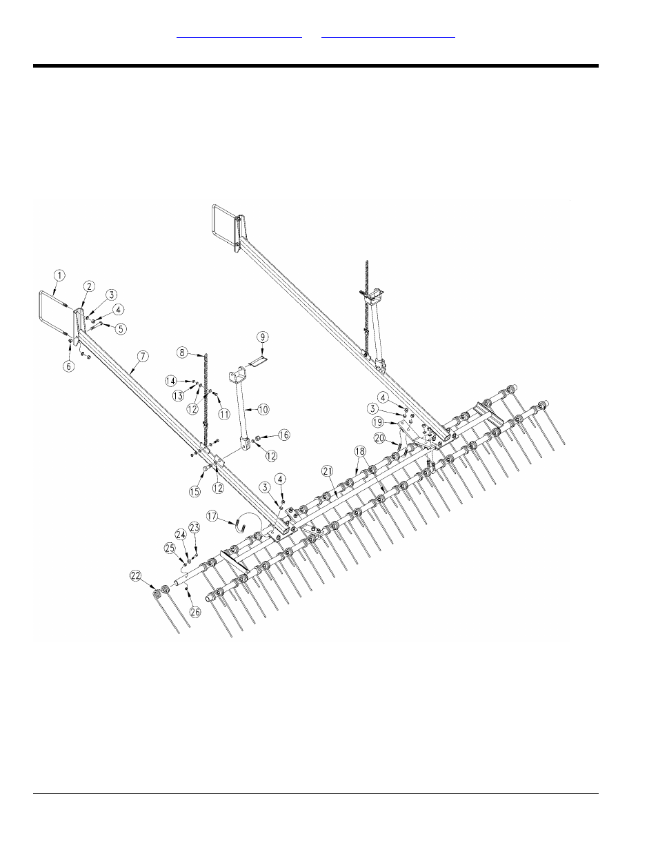 Harrow, Table of contents part number index harrow | Great Plains V-300F Parts Manual User Manual | Page 114 / 136