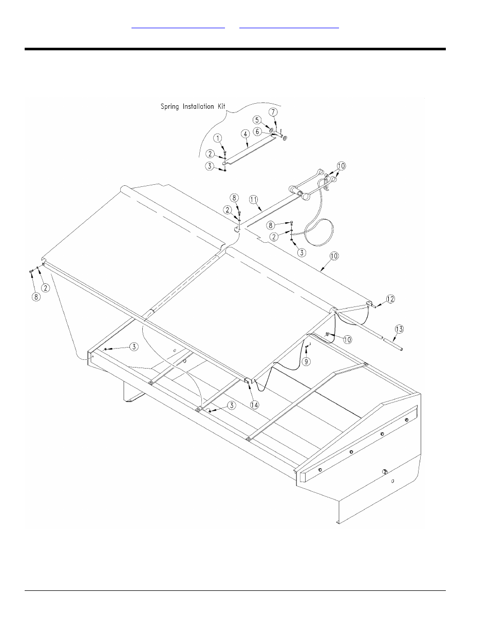 Tarp cover, Table of contents part number index tarp cover | Great Plains V-300F Parts Manual User Manual | Page 72 / 136