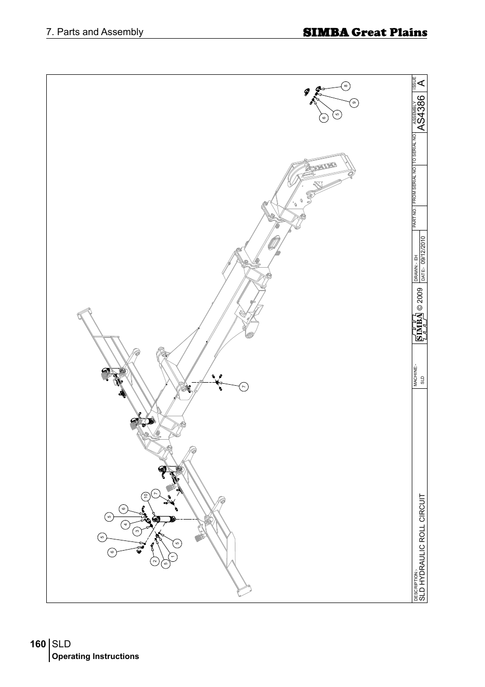 160 7. parts and assembly, Aas 43 86, Operating instructions | Si m b a | Great Plains P18432E Operator Manual User Manual | Page 160 / 178