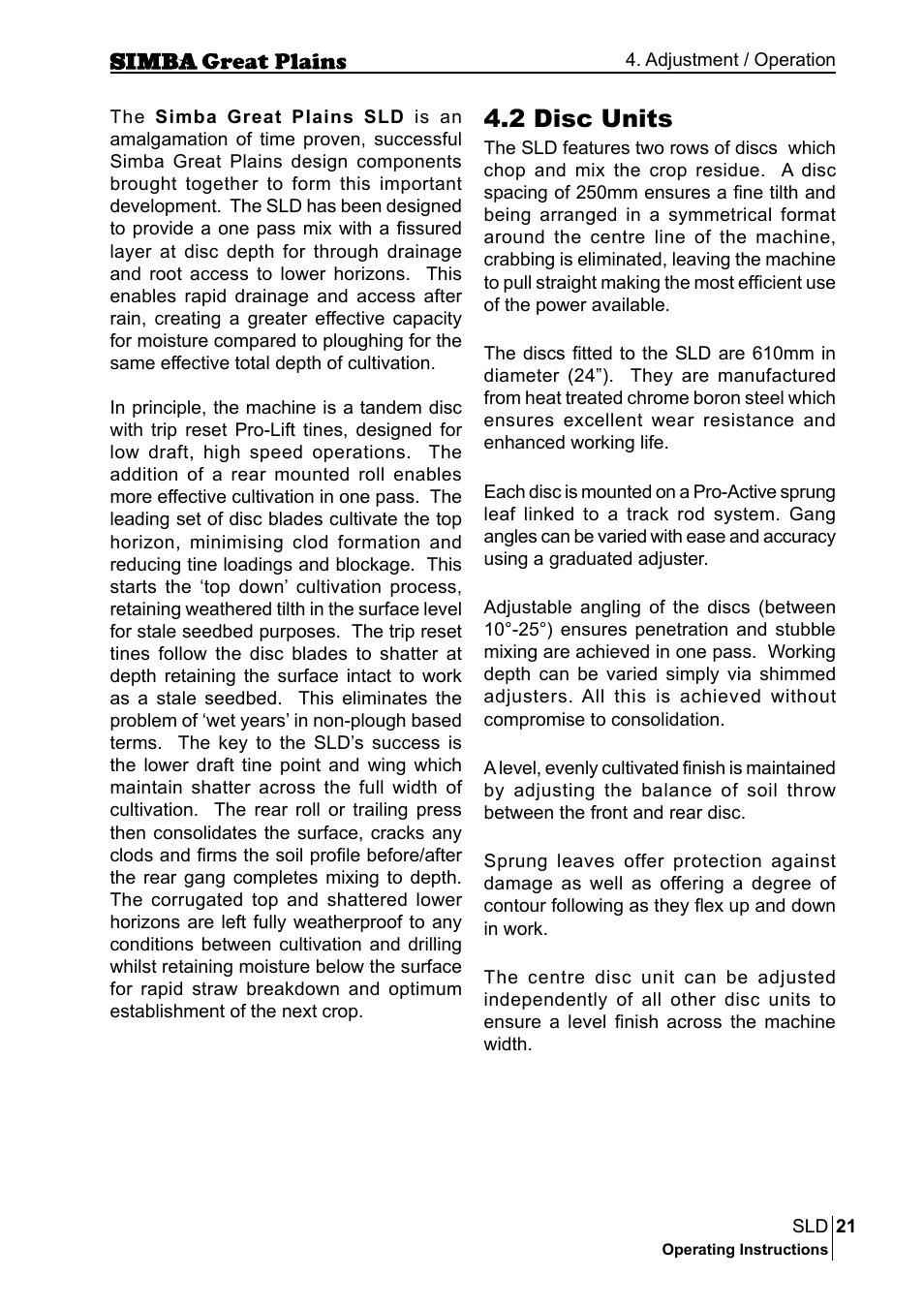 2 disc units | Great Plains P18432E Operator Manual User Manual | Page 21 / 178