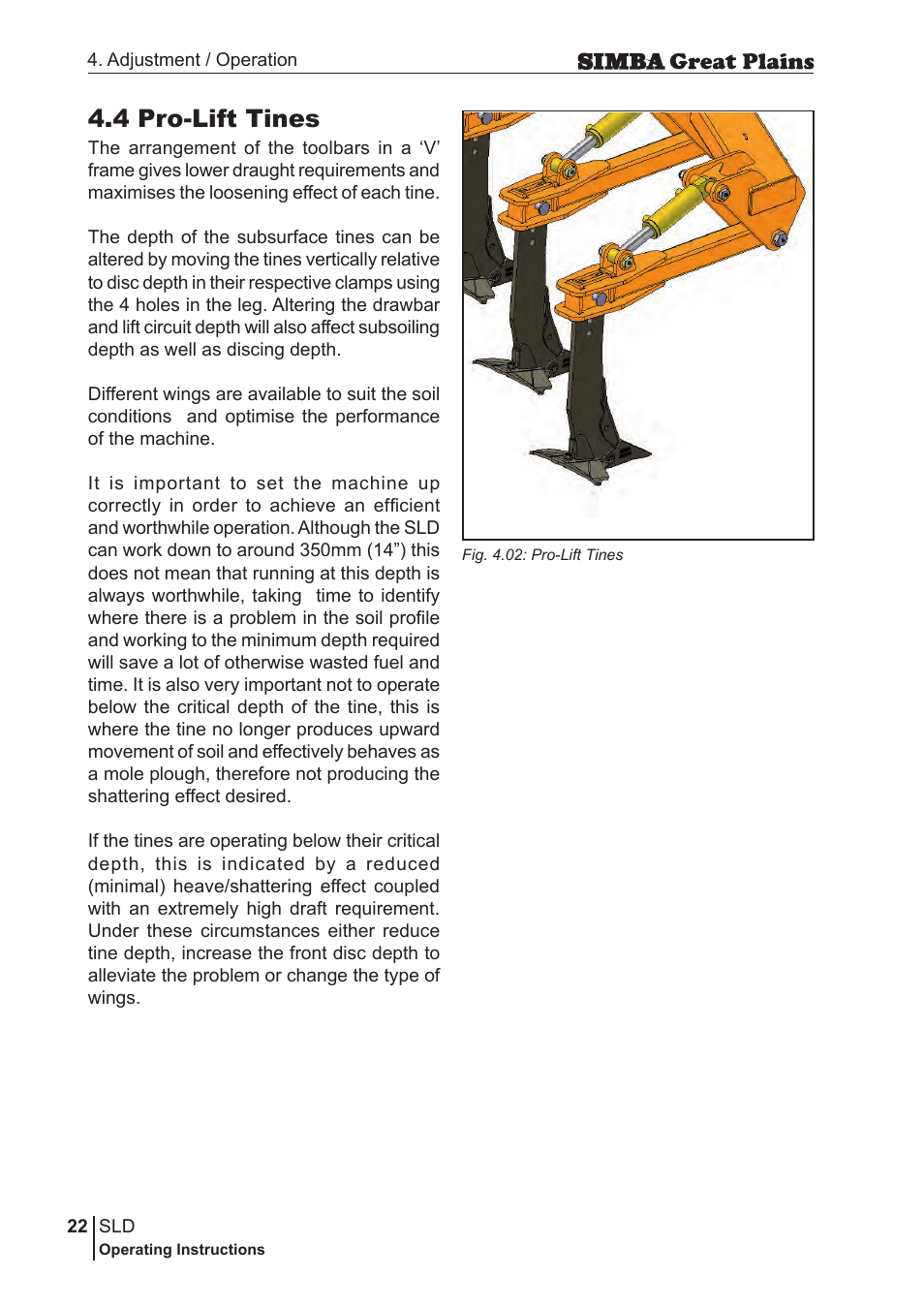 4 pro-lift tines | Great Plains P18432E Operator Manual User Manual | Page 22 / 178