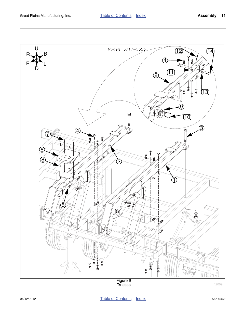 Refer to figure 9 | Great Plains TC5319 Assembly Manual User Manual | Page 15 / 74