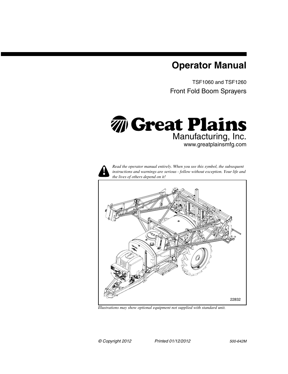 Great Plains TSF1260 Operator Manual User Manual | 94 pages